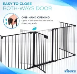 Topstar. KIDUKU® Veiligheidshek Metaal 305 Cm | Voor Huisdieren & Kinderen | Kachelhek, Veiligheidsrooster Voor Oven Vouwbaar | Configuratierooster Incl. 5 Elementen, Deur -Pasgeborenen En Jonge Kinderen 1200x1152 17