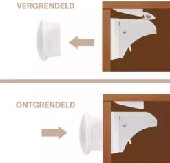 Merkloos Kinderslot Kastjes – Magnetisch – 8 Stuks – Incl. 2 Magneet Sleutels – Met 3M Tape – Geen Schroeven Nodig - Veiligheid Kinderen – Kast En Lade Beveiliging Kinderen -Pasgeborenen En Jonge Kinderen 1200x1153 9