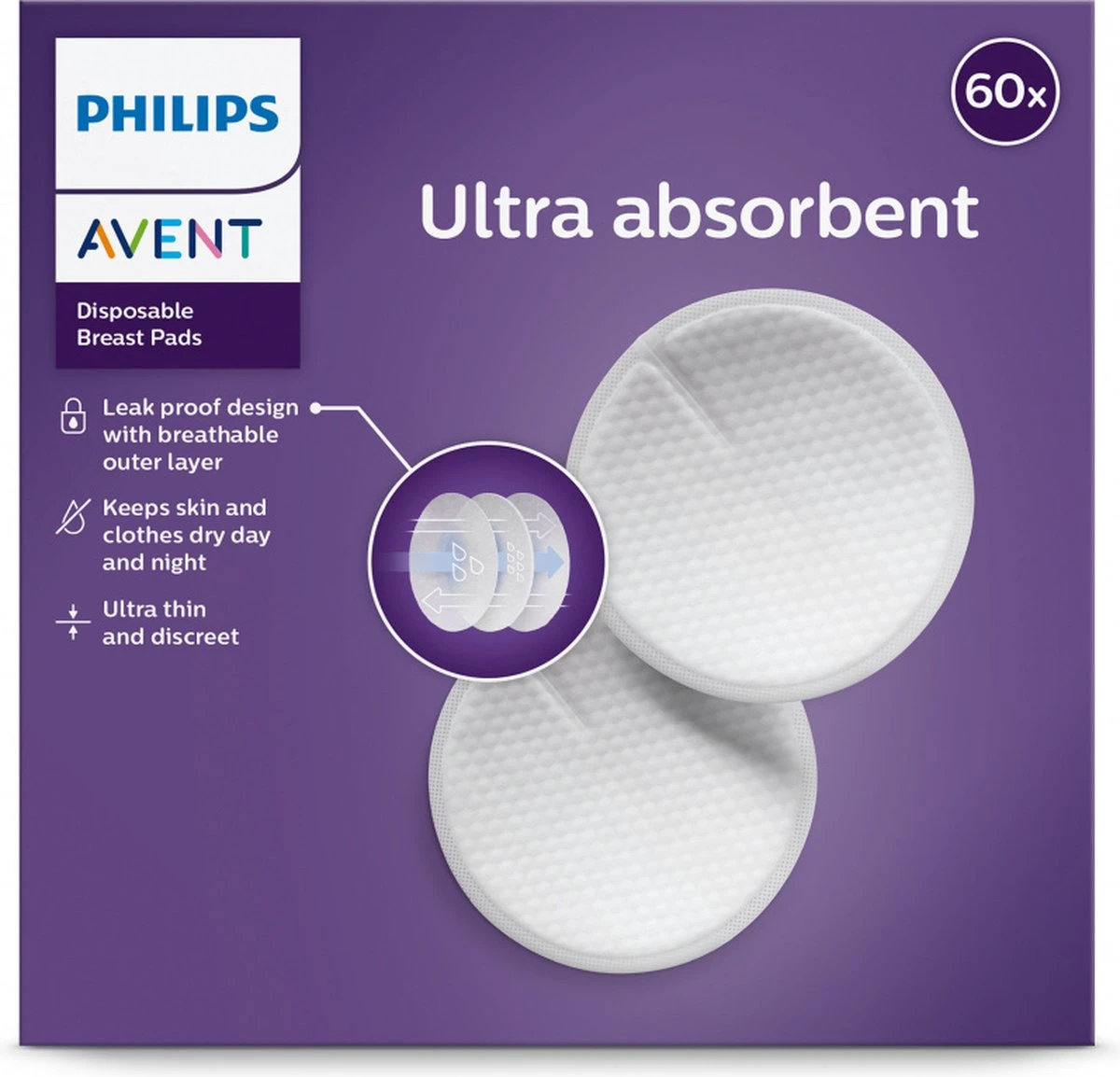 Philips Avent Wegwerp Borstkompressen - 60 Stuks 10 Philips Avent Wegwerp Borstkompressen - 60 Stuks - Afbeelding 10