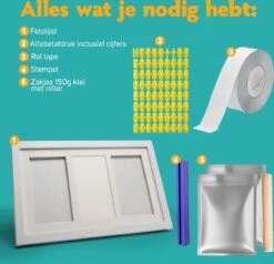 Baby Fotolijst Met Klei Voetafdruk & Handafdruk – Kraamcadeau Babyshower - Gipsafdruk Baby - Kraampakket/Geboorte Cadeau -Pasgeborenen En Jonge Kinderen 1200x1154 8