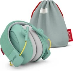 Alpine Muffy Kids Kinder Oorkap - Premium Gehoorbescherming Voor Kinderen Tot 16 Jaar - Verstelbare Oorbescherming Met Draagtas - 25 DB SNR - Mint -Pasgeborenen En Jonge Kinderen 1200x1155 13