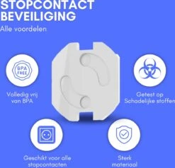 Merkloos Stopcontactbeveiliging 12 Stuks - Stopcontact Beveiliging - Zelfklevend - Beschermer - Afdekplaat - Kinderbeveiliging -Pasgeborenen En Jonge Kinderen 1200x1155 20