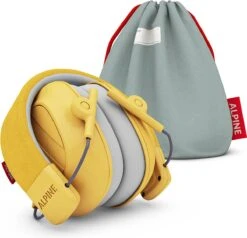 Alpine Muffy Kids Kinder Oorkap - Premium Gehoorbescherming Voor Kinderen Tot 16 Jaar - Verstelbare Oorbescherming Met Draagtas - 25 DB SNR - Geel -Pasgeborenen En Jonge Kinderen 1200x1155 9