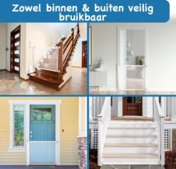 Curify® Oprolbaar Traphekje – White – Veiligheidshekje Voor Baby – 80x130 CM Lange Oprolbaar Deurhekje – Kinderhekje Voor Baby, Hond En Huisdier -Pasgeborenen En Jonge Kinderen 1200x1156 4