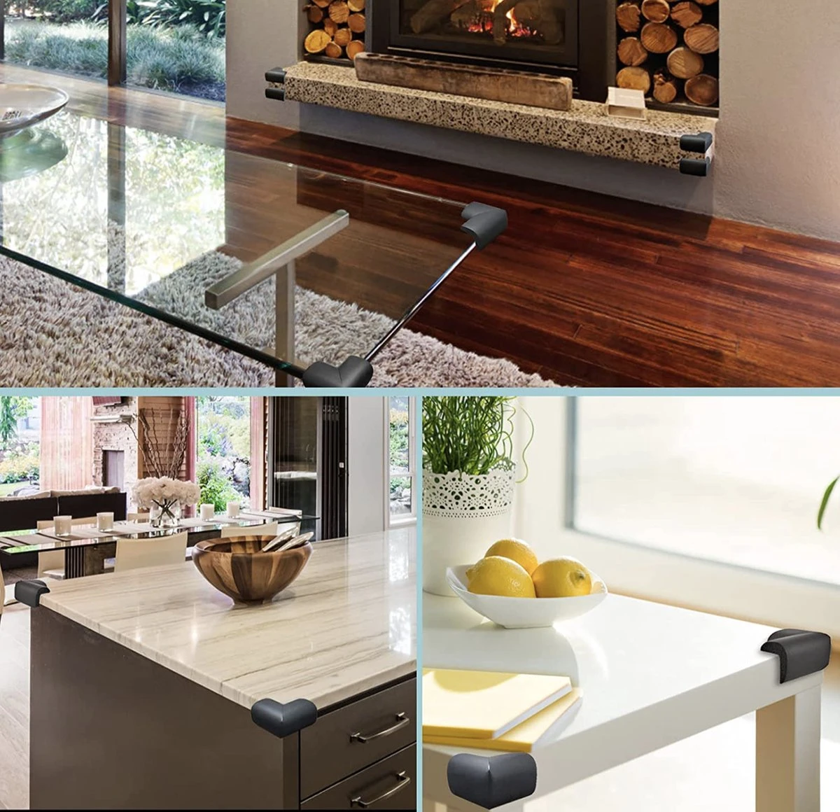 PRO - Hoekbeschermer - Baby Hoekbeschermers - Tafel - Foam Zwart - 4 Stuks 4 PRO - Hoekbeschermer - Baby Hoekbeschermers - Tafel - Foam Zwart - 4 Stuks - Afbeelding 4