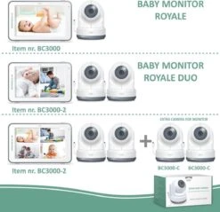 ELRO BC3000-2 Babyfoon Royale - Met 12,7 Cm Touchscreen Monitor HD- & App - Met Extra Camera - Voor 2 Kinderen 15 ELRO BC3000-2 Babyfoon Royale - Met 12,7 Cm Touchscreen Monitor HD- & App - Met Extra Camera - Voor 2 Kinderen -Pasgeborenen En Jonge Kinderen 1200x1162 17