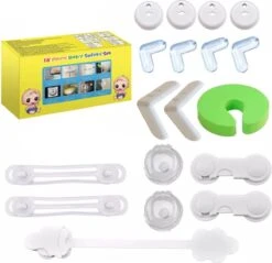 Deurklink Vergrendeling | Kastbeveiliging Voor Kinderen | Baby Veiligheidsset | Baby Beveiliging | Alles In 1 Set | Kinderen | Voordeelverpakking | Veiligheid | Baby Safety | Meubelbeschermers Kinderen | Kinderveiligheid | Kindersloten