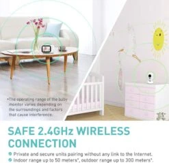 K IKIDO Babyfoon Met Camera - 3.2 Inch Groot LCD Scherm - Video Babyphone Met Kleurenmonitor- Premium Baby Monitor - Sterk Zendbereik - Temperatuurweergave - Wit -Pasgeborenen En Jonge Kinderen 1200x1163 4