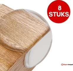 Supertarget - Ronde Hoek Beschermer 8 Stuks INCLUSIEF Verpakking - 3M - Tafelhoek Beschermers - Beschermhoeken - Veiligheid Baby Peuter En Kind - Zelfklevende Tafelhoek Beschermers - Transparant – Tafelhoekjes Bescherming - Kinderbeveiliging