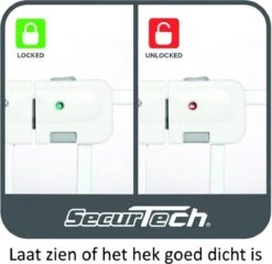 Safety 1st Auto Close Traphekje - 73 T/m 80 Cm - Uitbreidbaar - Klembevestiging - Metal White -Pasgeborenen En Jonge Kinderen 1200x1166 6