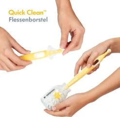 Medela Quick Clean Flessenborstel Met Speenreiniger En Standaard - Flexibele Borstel - Hygiënisch Wegzetten -Pasgeborenen En Jonge Kinderen 1200x1167 1