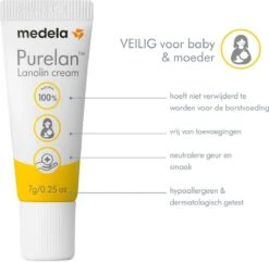 Medela Purelan Tepelzalf Lanoline Tepelcreme Snelle Verlichting Bij Pijnlijke Tepels - Tube 7gr -Pasgeborenen En Jonge Kinderen 1200x1169 1