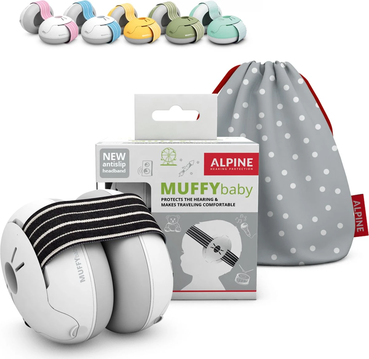 Alpine Muffy Baby - Premium Gehoorbescherming Voor Baby En Peuter - Verstelbaar - SNR 23 DB - Zwart 1 Alpine Muffy Baby - Premium Gehoorbescherming Voor Baby En Peuter - Verstelbaar - SNR 23 DB - Zwart