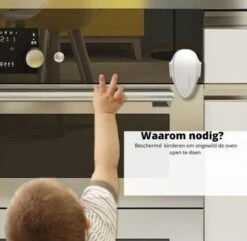 Kinderbeveiliging - Wit - Ovenbeveiliging - Deurbeveiliging - Oven Slot - Baby Proof - Ovenstopper - Babybeveiliging - Oven - Baby - Veiligheid - Zonder Te Boren - Veiligheidsslot - Kinderslot - Ovenslot -Pasgeborenen En Jonge Kinderen 1200x1169 8