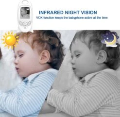 K IKIDO Babyfoon Met Camera - Easy Babyphone - 2.0 Inch Smart Babyfoon Met LCD-Scherm - Nachtzicht Baby Monitor - Premium Baby Monitor - Temperatuurbewaking - 2-Weg Praten - Wit -Pasgeborenen En Jonge Kinderen 1200x1170 15