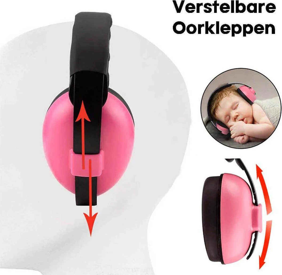 Baby Gehoorbescherming - Oorkap Voor Baby En Kleuter (0-3 Jaar) - Met Zachte Oorkussens - Roze 9 Baby Gehoorbescherming - Oorkap Voor Baby En Kleuter (0-3 Jaar) - Met Zachte Oorkussens - Roze - Afbeelding 9