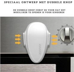 Kinderbeveiliging - Wit - Ovenbeveiliging - Deurbeveiliging - Oven Slot - Baby Proof - Ovenstopper - Babybeveiliging - Oven - Baby - Veiligheid - Zonder Te Boren - Veiligheidsslot - Kinderslot - Ovenslot -Pasgeborenen En Jonge Kinderen 1200x1172 13