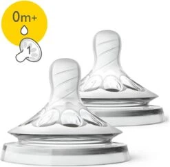 Philips Avent SCF041/27 Natural Speen - 0m+ - 2stuks -Pasgeborenen En Jonge Kinderen 1200x1174