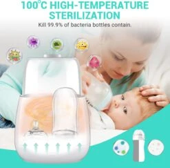 Merkloos Flessenwarmer - Flessenwarmer Onderweg - Verwarming - Baby Bottle Warmer [UPGRADE] -Pasgeborenen En Jonge Kinderen 1200x1179 3