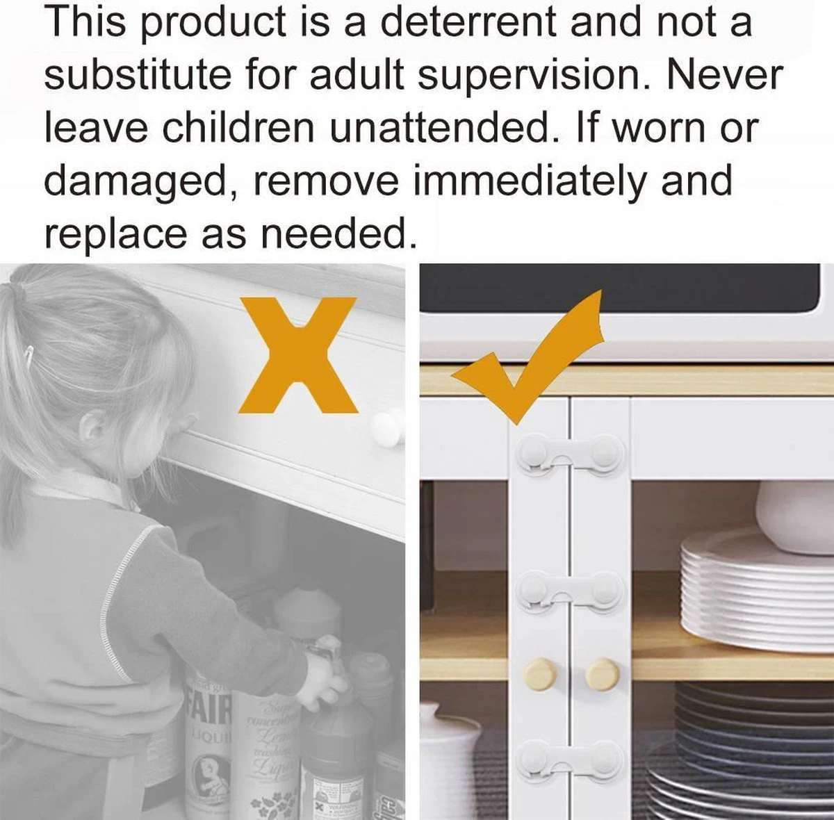 Merkloos 2 Deur Ladeslot Voor Kast, Koelkast - Kinderslot - Baby Safety – Lock – Babylock - Veiligheidshaakje – Babyslot - Deuren - Baby - Peuter – Safty-Kinderbeveiliging - Kastenvergrendeling - Kastdeur Grendel – Kastbeveiliging Kleur: Wit 4 Merkloos 2 Deur Ladeslot Voor Kast, Koelkast - Kinderslot - Baby Safety – Lock – Babylock - Veiligheidshaakje – Babyslot - Deuren - Baby - Peuter – Safty-Kinderbeveiliging - Kastenvergrendeling - Kastdeur Grendel – Kastbeveiliging Kleur: Wit - Afbeelding 4