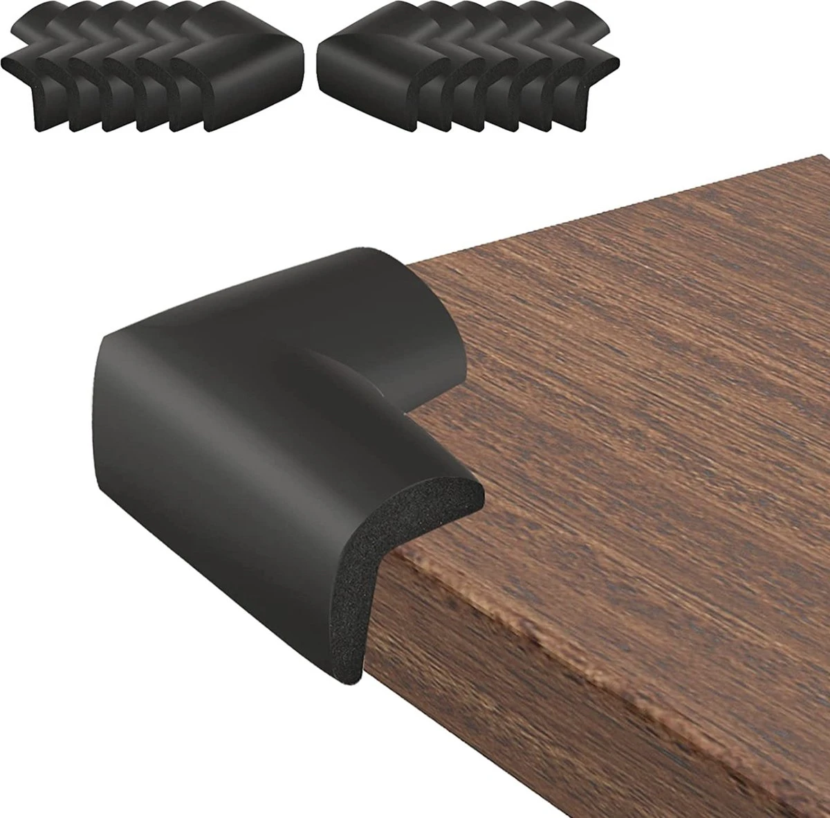 PRO - Hoekbeschermer - Baby Hoekbeschermers - Tafel - Foam Zwart - 4 Stuks 3 PRO - Hoekbeschermer - Baby Hoekbeschermers - Tafel - Foam Zwart - 4 Stuks - Afbeelding 3