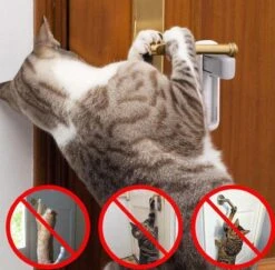 Deurklink Vergrendeling - Baby Veilig - Baby Proof - Deurklinken Vergrendelen - Deurklink Vergrendelaar - Veiligheidsslot - Deurbeveiliging - Deuren - Kasten - Lades - Ramen - Kinderslot - Kinderbeveiliging - Hond & Kat Beveiliging - Wit -Pasgeborenen En Jonge Kinderen 1200x1182 9