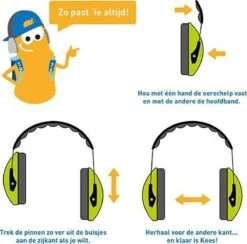 Peltor Kid - Gehoorbescherming Voor Kinderen - SNR 27 DB - Neon Groen -Pasgeborenen En Jonge Kinderen 1200x1184 11