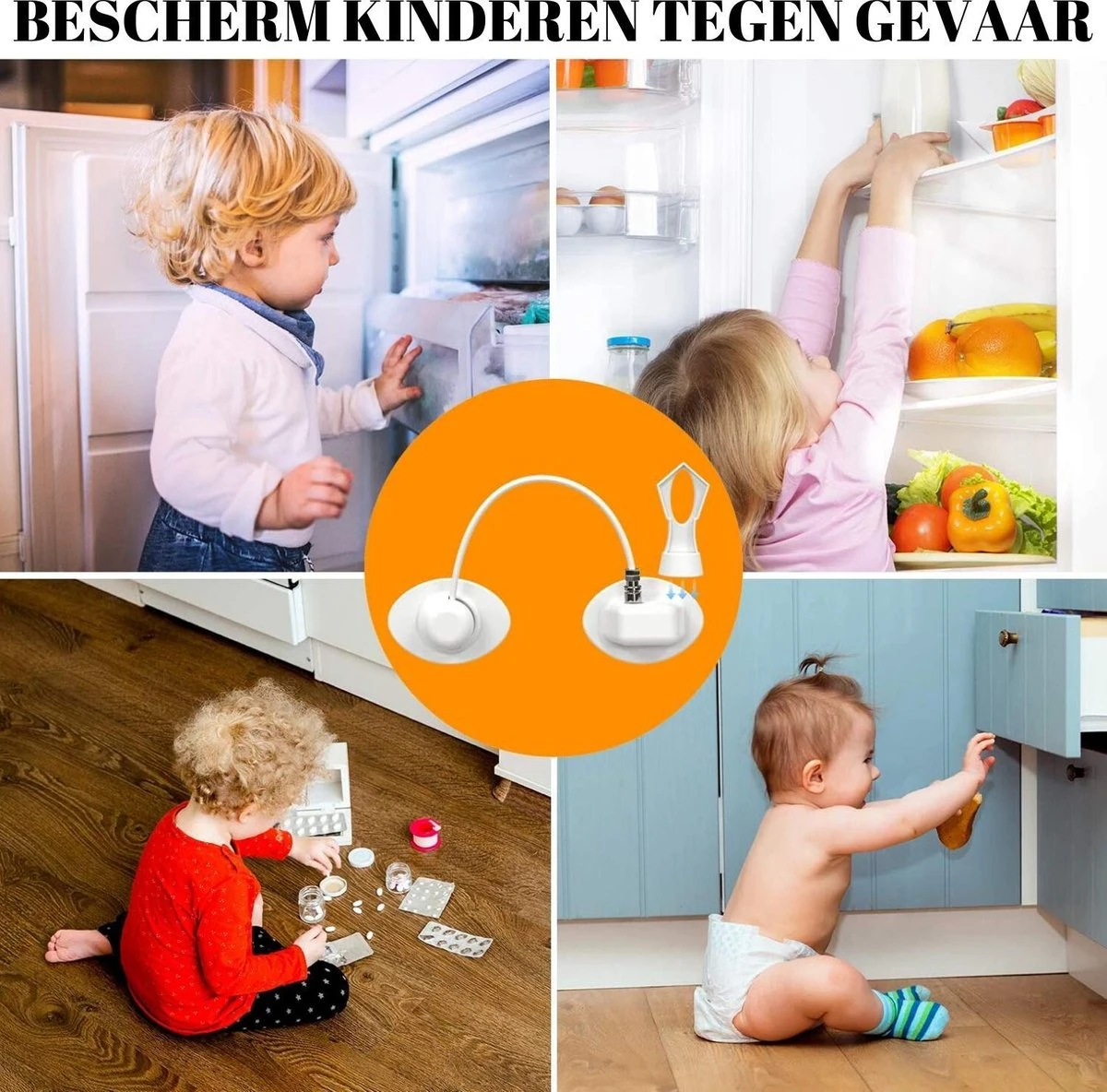 Gohh Koelkast Slot Met Magneetsleutel 1 Stuks Zwart 7 Gohh Koelkast Slot Met Magneetsleutel 1 Stuks Zwart - Afbeelding 7