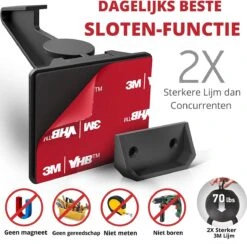 Cucubi Kast- & Ladebeveiliging- Kinderslot Kastjes- Veiligheid Kinderen- Inclusief Handvat- Sterke 3M-lijm - 12 Stuks - Zwart -Pasgeborenen En Jonge Kinderen 1200x1184 20