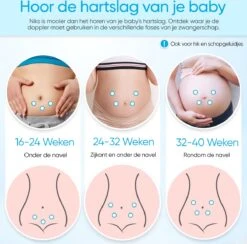 PEACE Doppler – Baby Hartje Monitor – Hartslag Meter - Blauw - Inclusief Ultrasound Gel, Batterijen En Oortjes – Kraamcadeau Meisje -Pasgeborenen En Jonge Kinderen 1200x1184 24