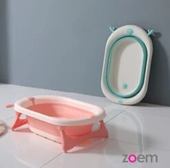 Baby Badje - Blauw - Kraamcadeau - Kado - Geboorte - Verzorging - Inklapbaar Badje - Opvouwbaar Badje - Bath Bucket - Babygeschenk - Baby Artikel -Pasgeborenen En Jonge Kinderen 1200x1184 5