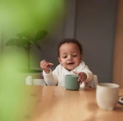 Jollein Snack Cup Siliconen - Ash Green -Pasgeborenen En Jonge Kinderen 1200x1185 17