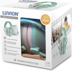 Luvion Gehoorbeschermers - Premium Gehoorbescherming Voor Kinderen - Baby, Peuter En Kind – Misty Mint -Pasgeborenen En Jonge Kinderen 1200x1187 19