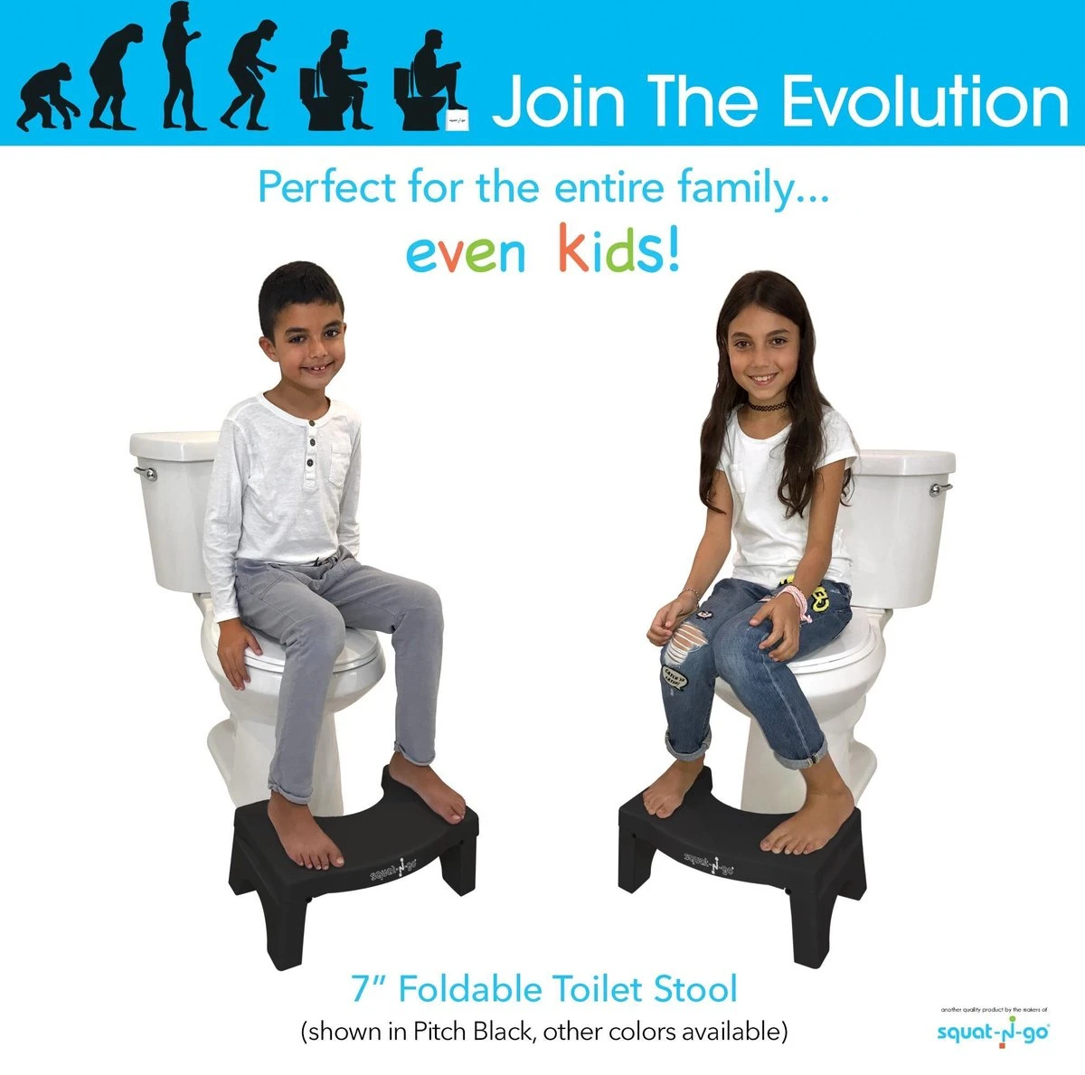 Squat-n Go Toiletkrukje Inklapbaar Zwart - Juiste Houding Op Toilet 4 Squat-n Go Toiletkrukje Inklapbaar Zwart - Juiste Houding Op Toilet - Afbeelding 4