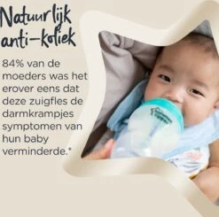Tommee Tippee Babyflessen - Advanced Anti-koelik - Langzaam Stromende Borstachtige Speen - 260 Ml - Pak Van 6 -Pasgeborenen En Jonge Kinderen 1200x1189 6