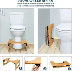 BUDDLEY® Toiletkrukje Bamboe - Luxe WC Krukje - Toilet Squatty Hout - Potty Toilet Krukje Peuter - Opstapkrukje - Opstapje Voor Kinderen - WC Krukje Volwassenen Bamboo - WC Krukje Voor De Juiste Houding -Pasgeborenen En Jonge Kinderen 1200x1192 11