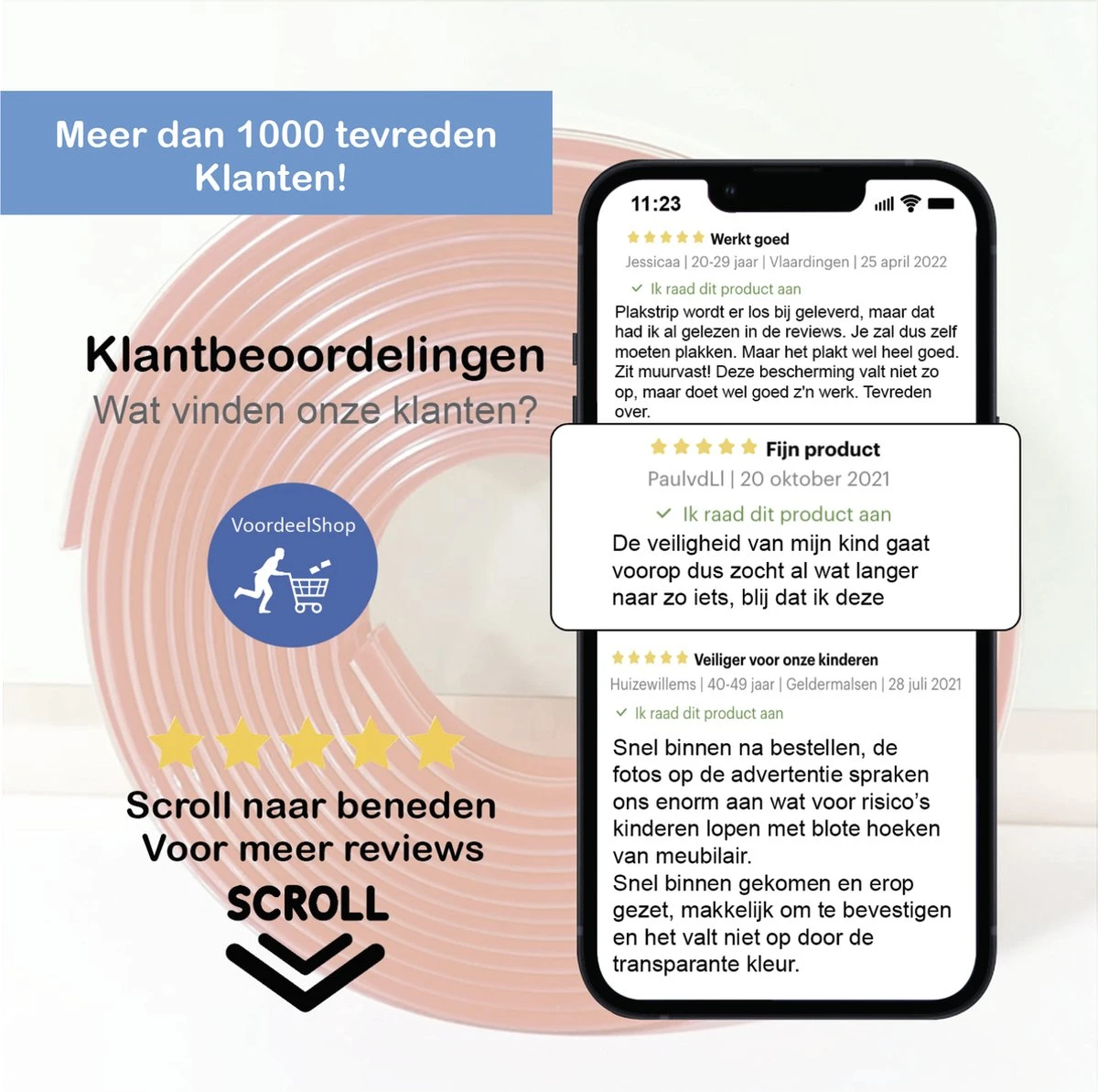 VoordeelShop Multifunctionele Hoekbeschermer Transparant - 6 Meter - Hoek/Rand Bescherming - Kinderbescherming - Kinder & Dieren Veiligheid 10 VoordeelShop Multifunctionele Hoekbeschermer Transparant - 6 Meter - Hoek/Rand Bescherming - Kinderbescherming - Kinder & Dieren Veiligheid - Afbeelding 10