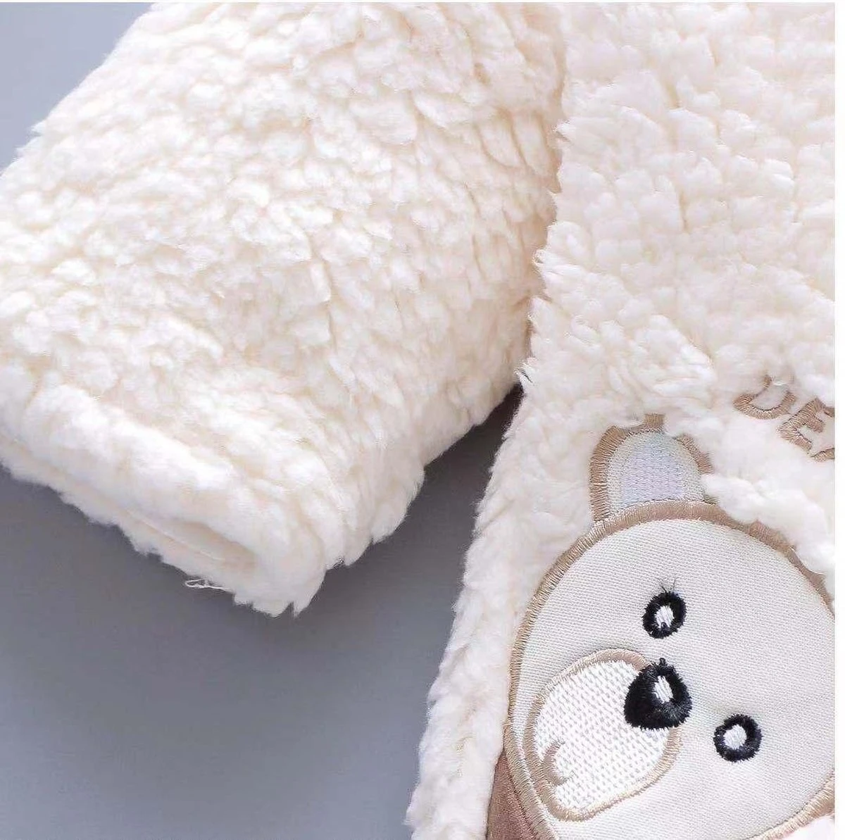 Budino Luxe Baby Pyjama Romper Onesie Dear Beer Dier - Wit - 3 Mnd 5 Budino Luxe Baby Pyjama Romper Onesie Dear Beer Dier - Wit - 3 Mnd - Afbeelding 5