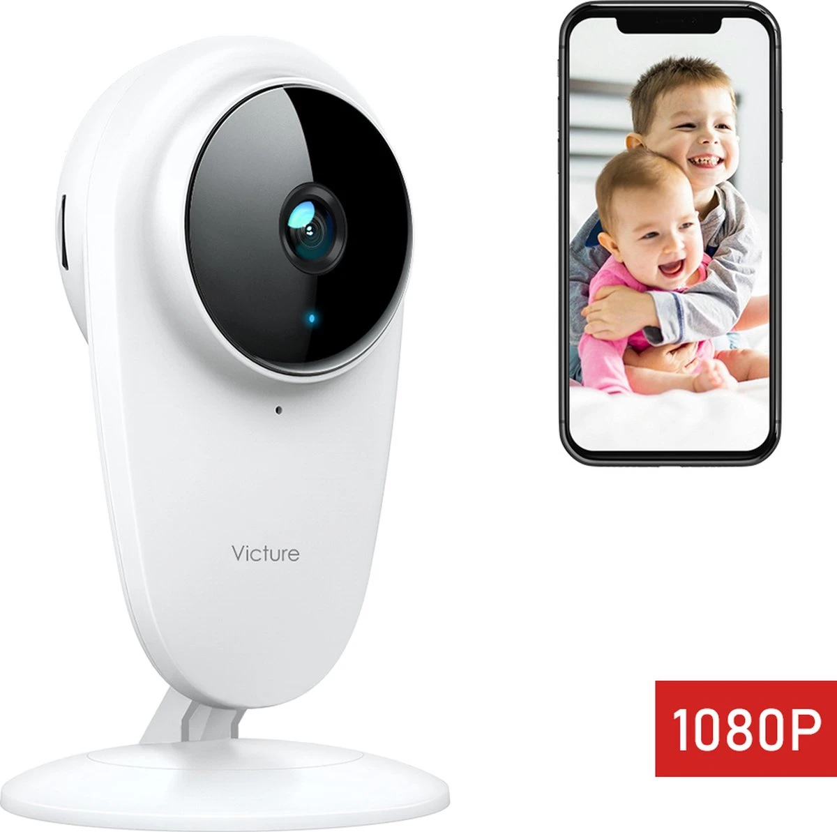 Victure Babyfoon Met Camera En App Wifi - 1080P FHD - Baby Monitor Met Camera - 2.4G Draadloze Beveiligingscamera Voor Binnen - Geschikt Voor Ouderen/baby/huisdieren - Compatibel Met IOS En Android 1 Victure Babyfoon Met Camera En App Wifi - 1080P FHD - Baby Monitor Met Camera - 2.4G Draadloze Beveiligingscamera Voor Binnen - Geschikt Voor Ouderen/baby/huisdieren - Compatibel Met IOS En Android