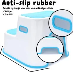 UkkieBoo Opstapje - Max 100kg - Blauw - Antislip Krukje - Wc Krukje - Kinder Opstapjes - Wc Trainer - Wc Kinderhulp - Toilet Trainer - Eerste Opstapje - Opstapje - Kruk - Opstapkrukje - Baby Opstapje - Veilig - Keuken Opstapje - Trapje -Pasgeborenen En Jonge Kinderen 1200x1193 5