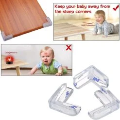 Merkloos Hoekbeschermers 8 Stuks - 3M - Tafelhoek Beschermers - Beschermhoeken - Zelfklevende Tafelhoek Beschermers - Transparant - -Pasgeborenen En Jonge Kinderen 1200x1194 14