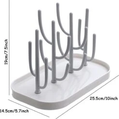 Ever Home Flessen Droogrek - Baby Flessenrek - Afdruiprek Baby - Droogrek - Drying Rack - Wit -Pasgeborenen En Jonge Kinderen 1200x1194 7