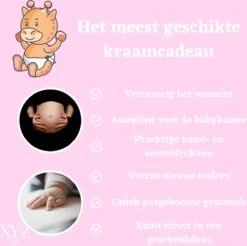 XYZ Goods Baby Fotolijst - Met Klei Afdruk Voet En Hand ( Gipsafdruk Baby ) - Kraamcadeau Jongen / Kraamcadeau Meisje - Babyshower - Kraampakket / Geboorte Cadeau - Baby Artikelen - Zwart -Pasgeborenen En Jonge Kinderen 1200x1195 34