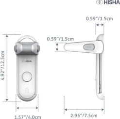 HISHA Deurklink Vergrendeling - Bekend Van TikTok - Deurklink Slot - Baby Veiligheid - Kinderslot Deur - Ook Voor Huisdieren -Pasgeborenen En Jonge Kinderen 1200x1195 50