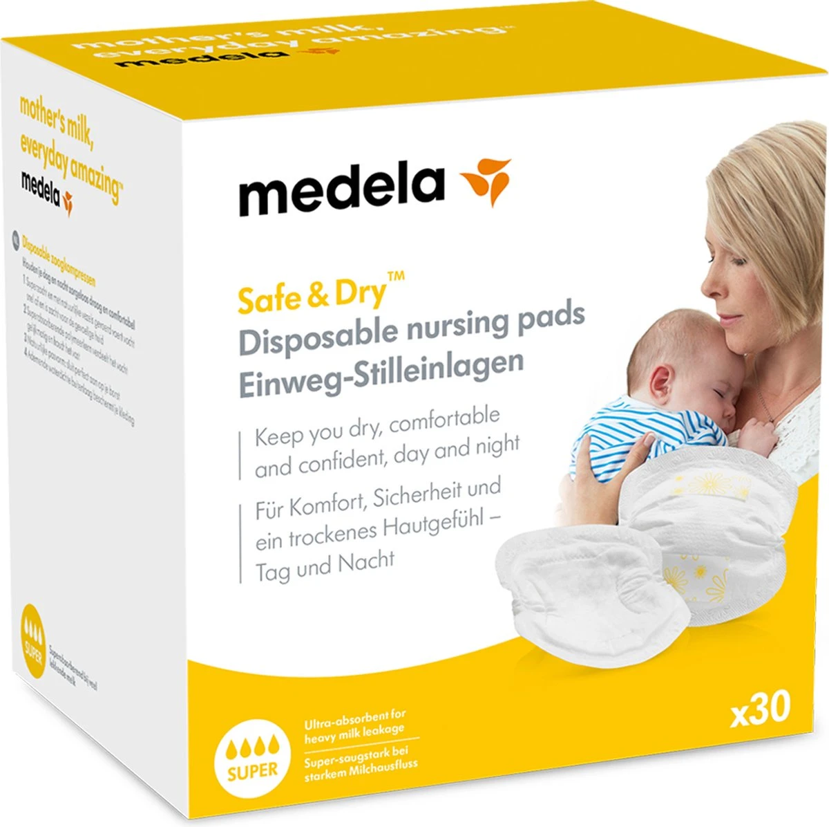 Medela Zoogcompressen Wegwerp Individueel Verpakt Extra Absorberend Voor Veel Hoeveelheden Lekkende Moedermelk - 30 Stuks 4 Medela Zoogcompressen Wegwerp Individueel Verpakt Extra Absorberend Voor Veel Hoeveelheden Lekkende Moedermelk - 30 Stuks - Afbeelding 4