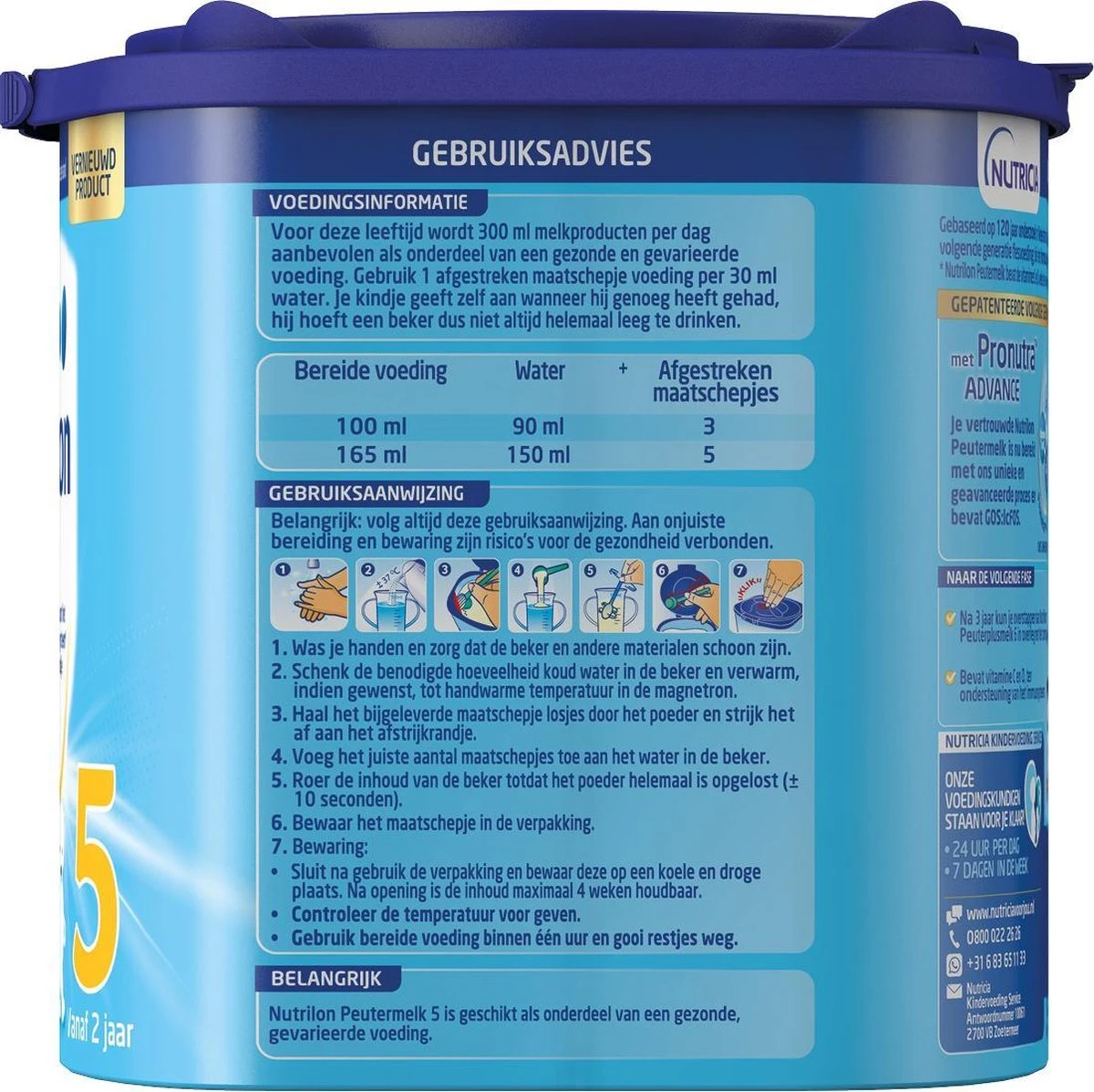 Nutrilon 5 Peuter Groeimelk Vanille Poeder 2 X 400 Gram 10 Nutrilon 5 Peuter Groeimelk Vanille Poeder 2 X 400 Gram - Afbeelding 10