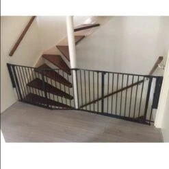 BabyDan Flex Traphekje 2 Deuren, 2x33cm 218cm Zwart