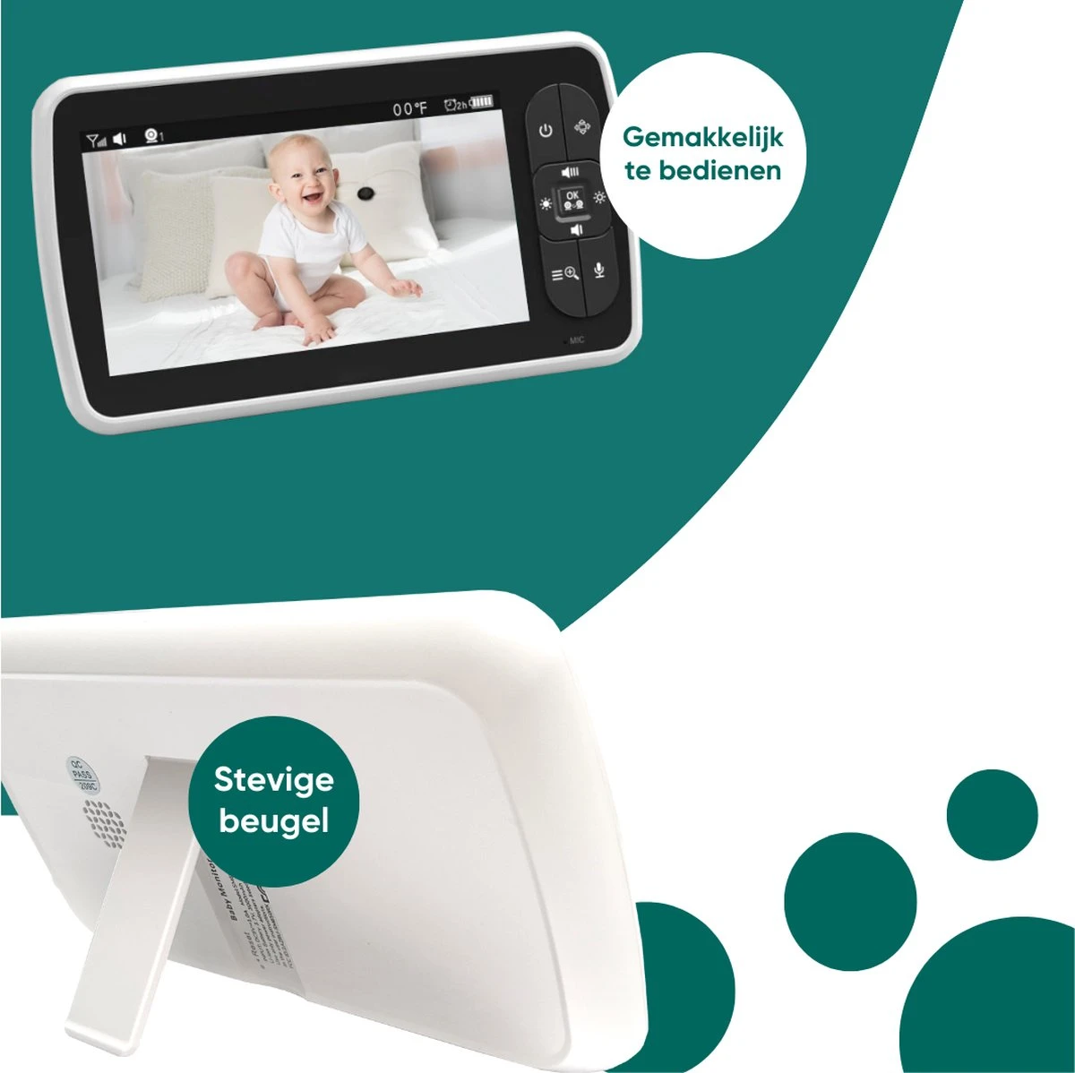 Babyfoon HD Camera Met Spraakfunctie - Babycam 4 Babyfoon HD Camera Met Spraakfunctie - Babycam - Afbeelding 4