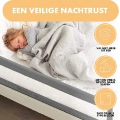 Deryan Demby Bedhekje 140 Cm – Opvouwbaar Bedhekje – Extra Lang - Grijs -Pasgeborenen En Jonge Kinderen 1200x1198 48