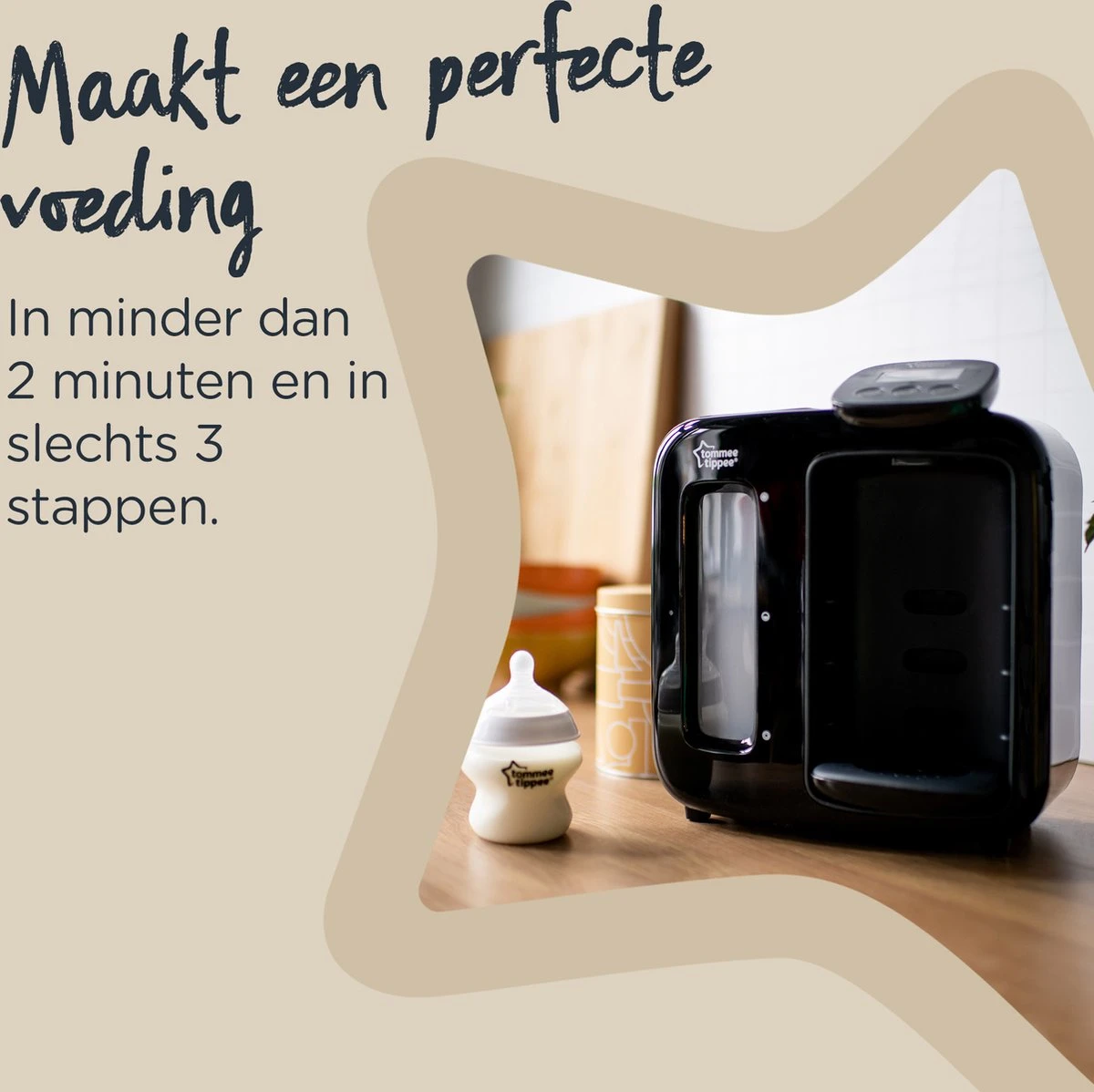 Tommee Tippee Perfect Prep Day & Night - Automtische Flessenbereider - Digitaal Display - Instelbaar Volume - Zwarta 4 Tommee Tippee Perfect Prep Day & Night - Automtische Flessenbereider - Digitaal Display - Instelbaar Volume - Zwarta - Afbeelding 4
